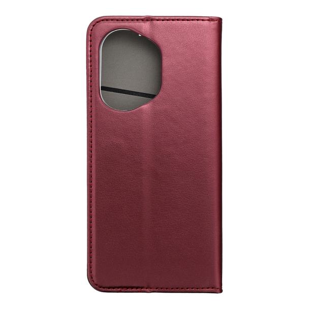 Etui z klapką na Honor 400 Smart Magneto burgundowe