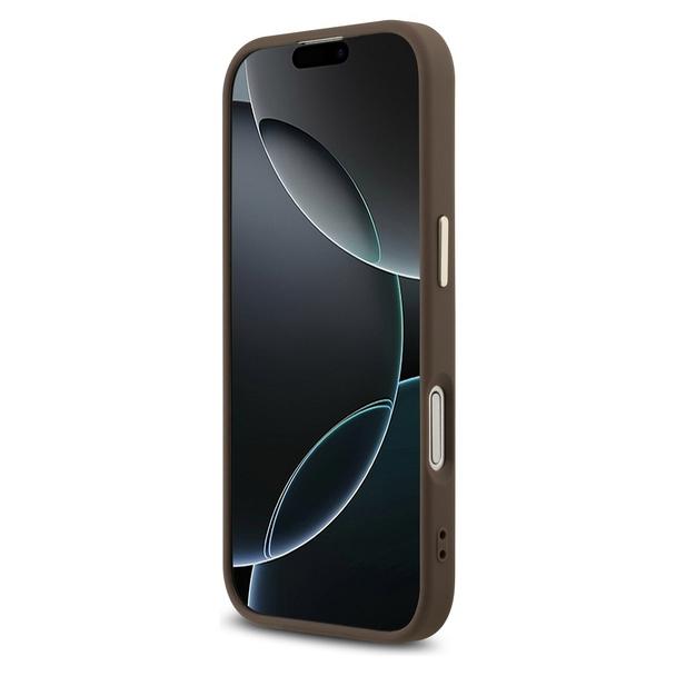 GUESS futerał do IPHONE 17 GUHCP17S4GMGCBR (PU W/ Big 4G Classic Logo) złoto brązowy