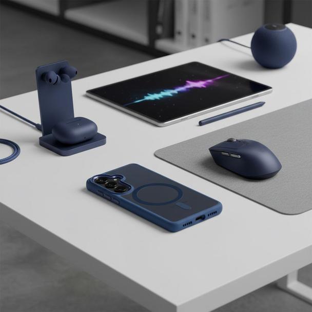 ROAR futerał MAG BUMPER kompatybilny z MagSafe do SAMSUNG S26 Plus niebieski
