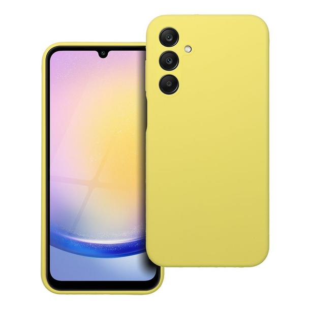 Futerał do Samsung A25 5G Silicone 2mm żółty