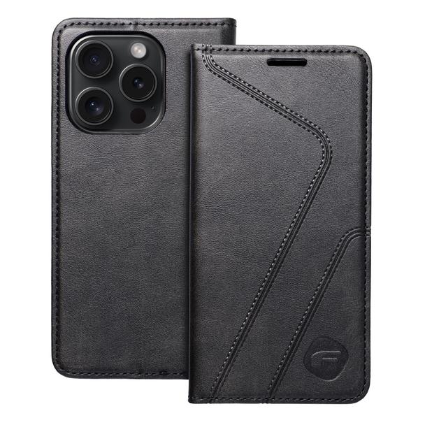 Pokrowiec na iPhone 16 PLUS Forcell F-Protect RFID Blocker Book czarny