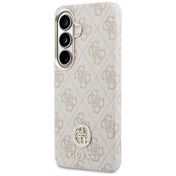 GUESS futerał do SAMSUNG S26 GUHMS26SP4GRMDEP (4G Rhinestone Round Logo MagSafe) różowy