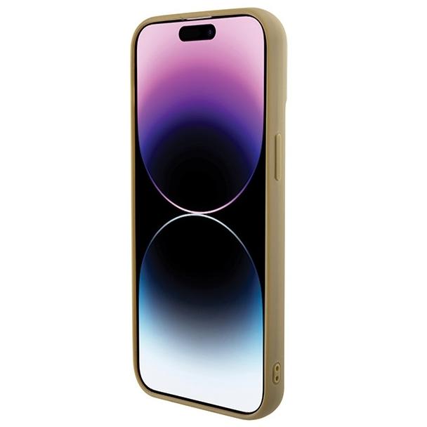 GUESS futerał do IPHONE 13 / 14 / 15 GUHCP15SPMSDGSD (Disco Metal Script) złoty