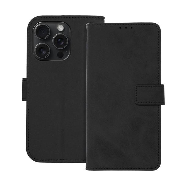 Etui z klapką na iPhone 15 PRO Tender Book czarne