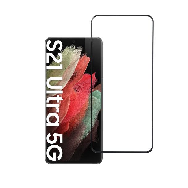 Szkło hartowane 5D do Samsung S21 ULTRA (full glue / case friendly) Blue Star czarne