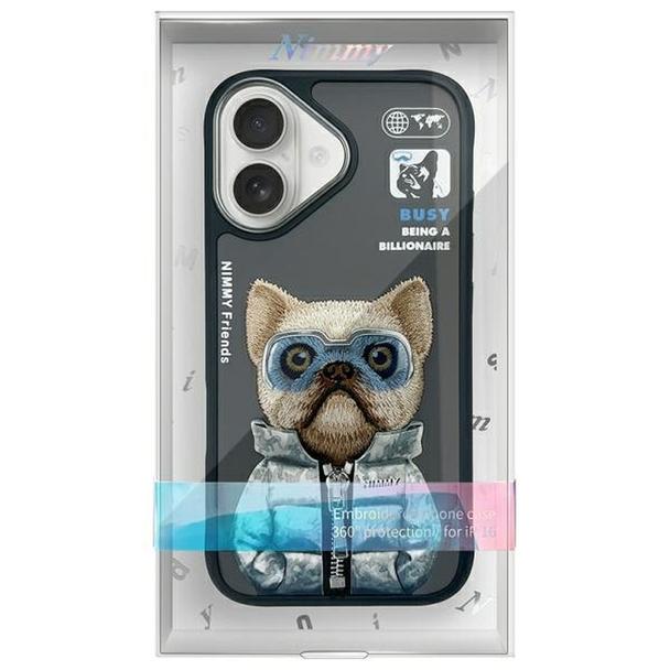 NIMMY futerał COOL&CUTE 2.0 Dog do IPHONE 16 czarny
