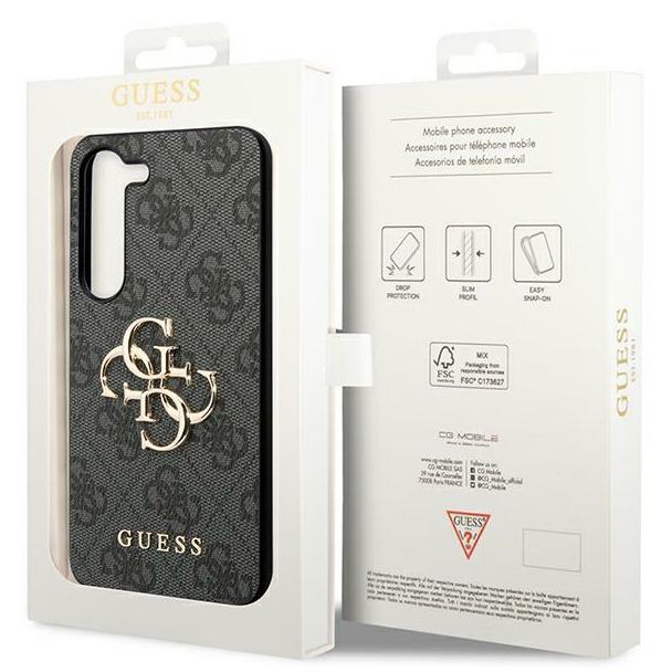 GUESS futerał do SAMSUNG S24 Plus GUHCS24M4GMGGR (Leather 4G Metal Logo) czarny