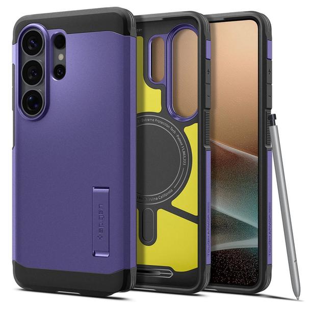 SPIGEN futerał TOUGH ARMOR kompatybilny z MagSafe do SAMSUNG S26 Ultra ash violet