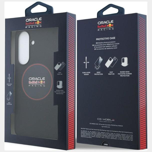 RED BULL futerał do SAMSUNG A37 RBHCA3724PUILVR (Meshed PU Red Ring & Metal Buttons) granatowy