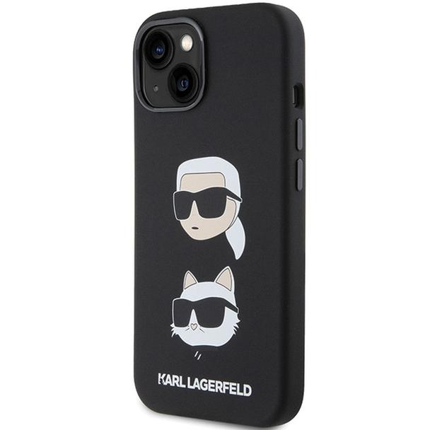 KARL LAGERFELD futerał do IPHONE 15 Plus KLHCP15MSDHKCNK (Silicone KC) czarny