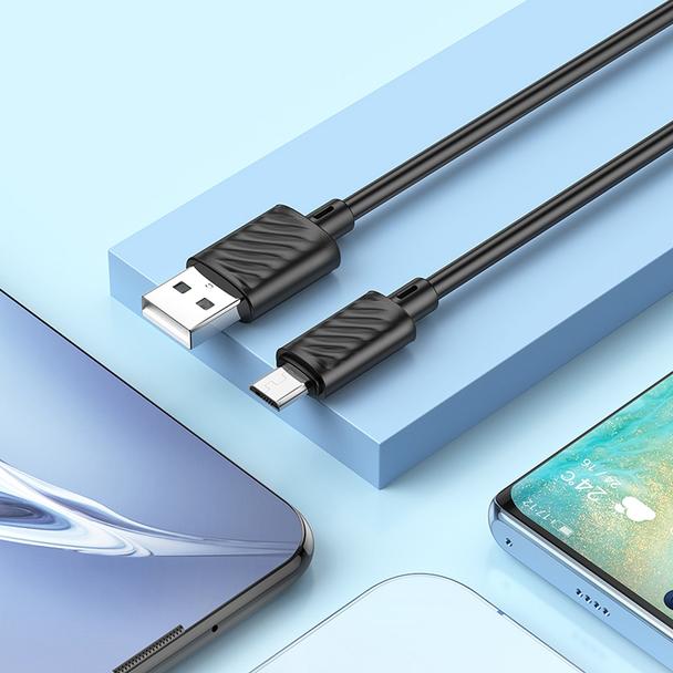 Kabel USB A do Micro USB Hoco 2,4A 1 m X88 czarny
