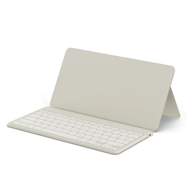 Klawiatura bezprzewodowa QWERTY z podstawką na smartfon/tablet Satechi OntheGo piaskowa
