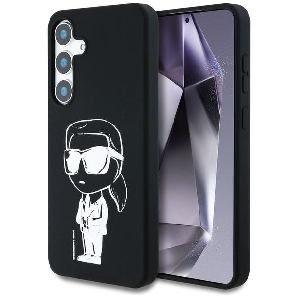KARL LAGERFELD futerał do SAMSUNG S25 KLHMS25SPNYKGRTK (Magnetic Silicone Graffiti Ikonik) czarny