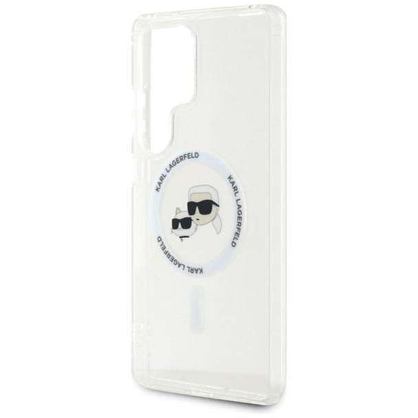 KARL LAGERFELD futerał do SAMSUNG S25 Ultra KLHMS25LHLSKCH (Magnetic IML Metal KC Heads) biały
