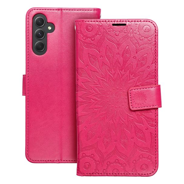 Etui z klapką na Samsung A14 4G / A14 5G Mezzo Book mandala magenta