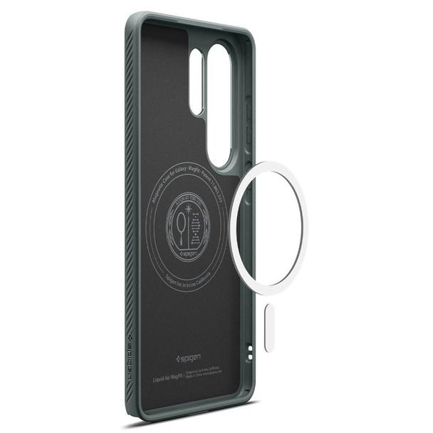 SPIGEN futerał LIQUID AIR MAG kompatybilny z MagSafe do SAMSUNG S26 Ultra abyss green