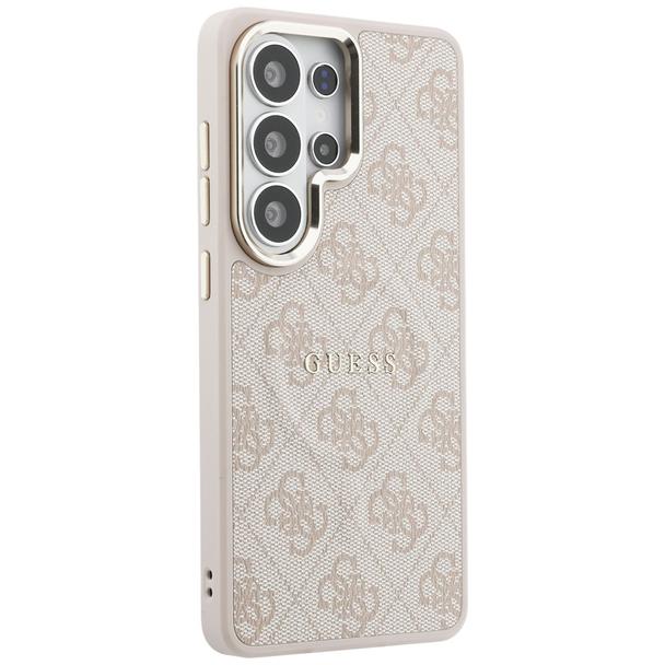 GUESS futerał do SAMSUNG S26 Ultra GUHMS26LP4MSEGCP (4G Embossed Ring MagSafe) różowy