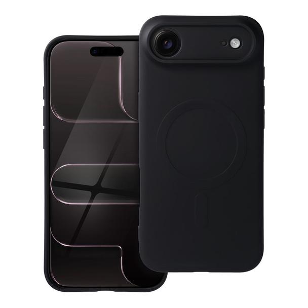Futerał do iPhone 17 AIR Silicone Mag Cover zgodny z MagSafe czarny