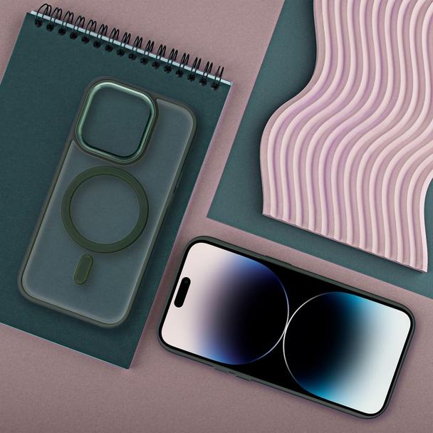 Futerał MATTE MAG COVER kompatybilny z MagSafe do IPHONE 11 Pro zielony