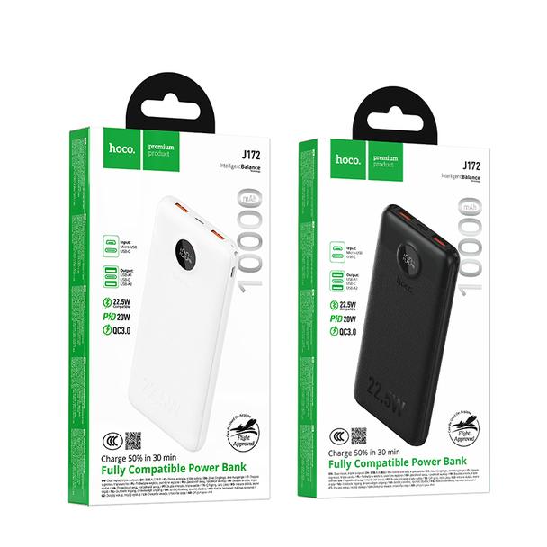 Powerbank Hoco 10000 mAh QC 22,5W+PD 20W LED J172 czarny