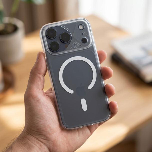 Etui na iPhone 17 PRO MAX Aurora zgodne z MagSafe białe