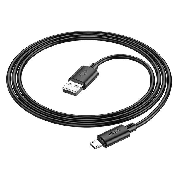 Kabel USB A do Micro USB Hoco 2,4A 1 m X88 czarny