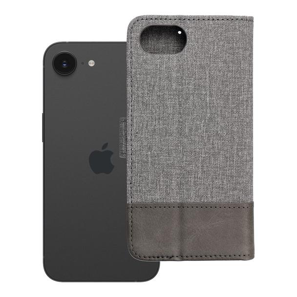 Etui z klapką na iPhone 16e (SE 4 2025) Gomma Book szare