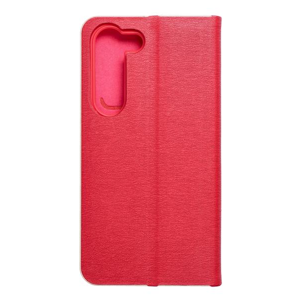 Etui z klapką na Samsung S23 Luna Book Gold czerwone