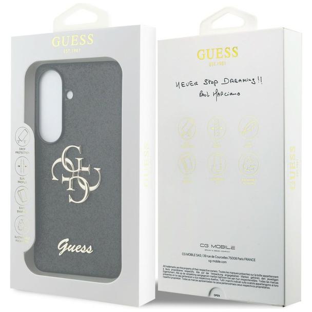 GUESS futerał do SAMSUNG S26 GUHCS26SHG4SGK (Fixed Glitter 4G Big Metal Logo) czarny