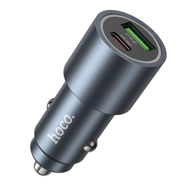 Ładowarka samochodowa Hoco USB A + USB C QC3.0 PD 48W Z60 czarna