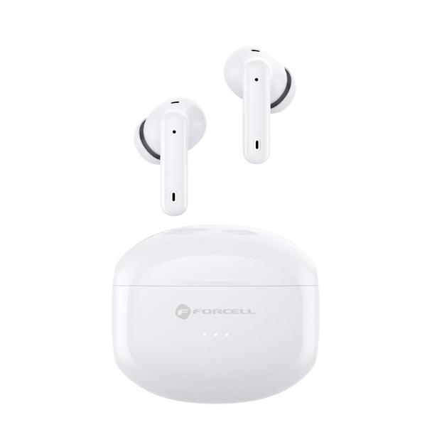 Słuchawki bezprzewodowe douszne Forcell F-Audio TWS Clear Sound białe