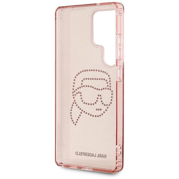 KARL LAGERFELD futerał do SAMSUNG S25 Ultra KLHCS25LHKHDCELP (IML Rhinestones K Head) różowy