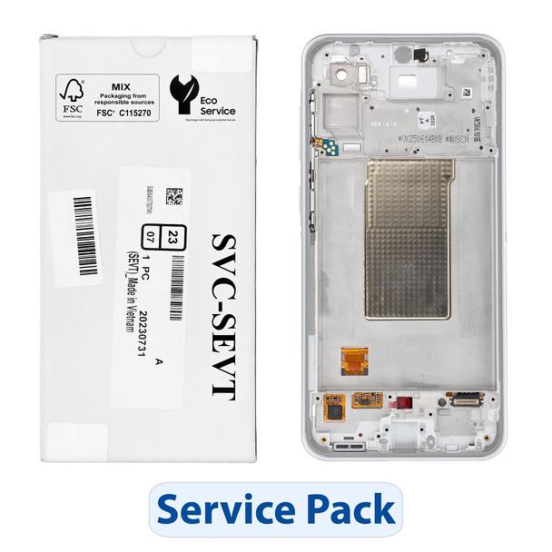 ServicePack Wyświetlacz LCD SAMSUNG A36 5G A366B White GH82-36841B