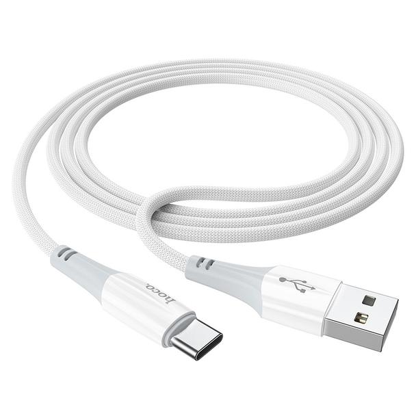 Kabel USB A do USB C Hoco 3A 1 m X70 biały