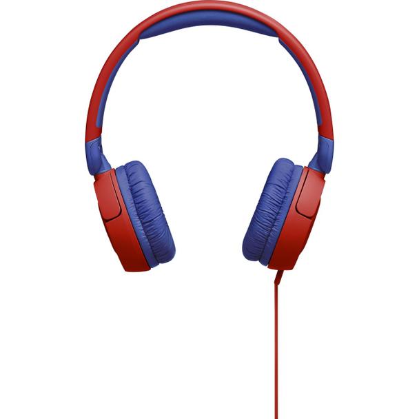 Słuchawki przewodowe nagłowne jack 3,5 JBL JR310 czerwono niebieskie