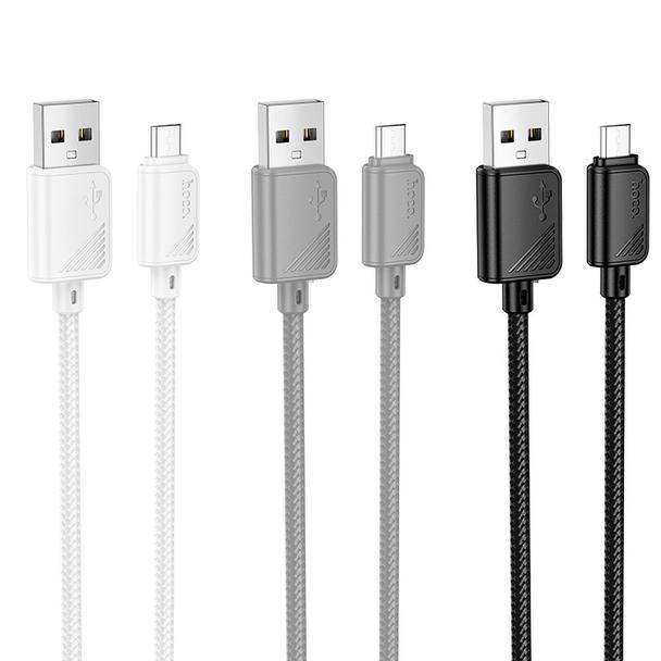 Kabel USB A do Micro USB Hoco 2,4A 1 m X113 biały