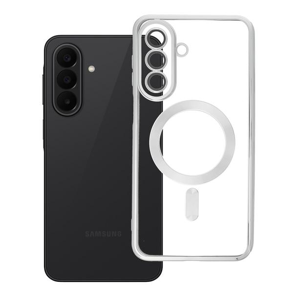 Etui na Samsung A27 Electro Mag Cover zgodne z MagSafe srebrny