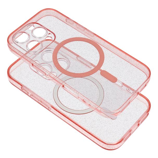 Futerał do Samsung S26 ULTRA Clear Mag Cover (STR) zgodny z MagSafe różowy glitter