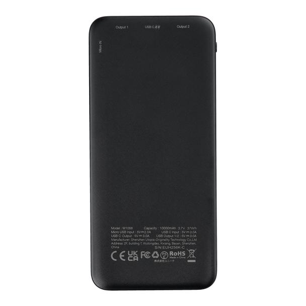 Powerbank Charmast W1056 3A 10000 mAh LCD czarny