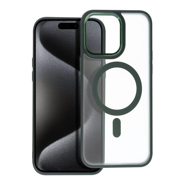 Futerał MATTE MAG COVER kompatybilny z MagSafe do IPHONE 15 Pro Max zielony