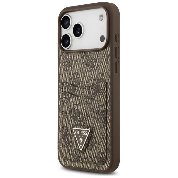GUESS futerał do IPHONE 17 Pro Max GUHCP17XP4TPW (4G Double Card Triangle) złoty