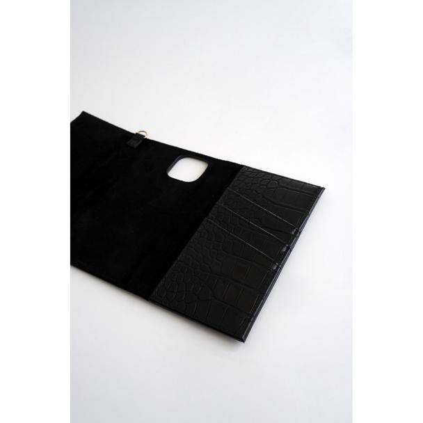 iDeal of Sweden Clutch do IPHONE 8 / 7 / 6s / SE  Jet Black Croco