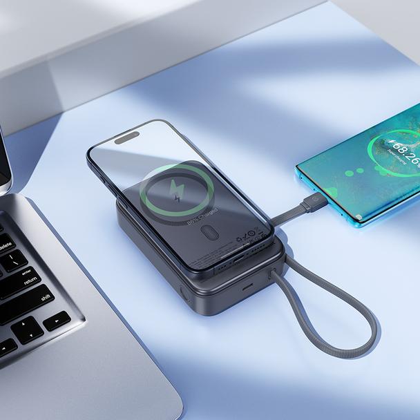 Powerbank Hoco 20000 mAh zgodny z MagSafe QC PD 45W Q44A czarny