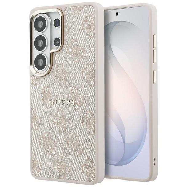 GUESS futerał do SAMSUNG S26 Ultra GUHMS26LP4MSEGCP (4G Embossed Ring MagSafe) różowy
