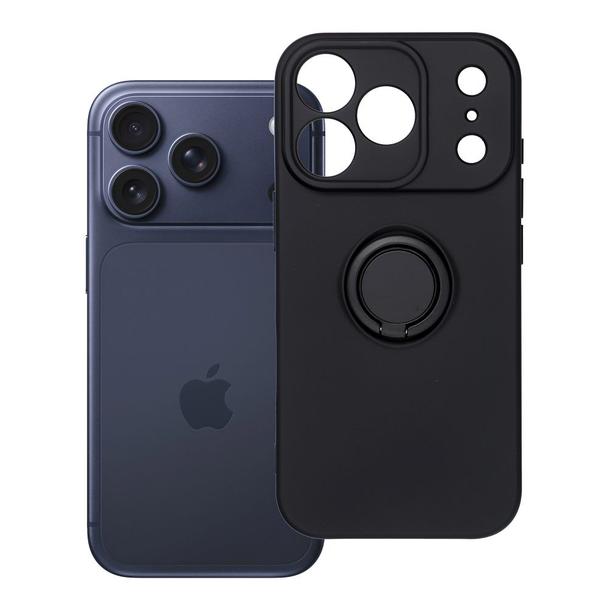 Futerał do iPhone 17 PRO Silicone Ring czarny