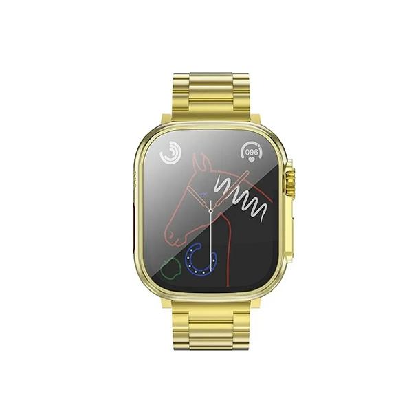 Smartwatch Hoco 1,96" TFT z funkcją rozmowy Y12 Ultra titanium złoty [EOL]
