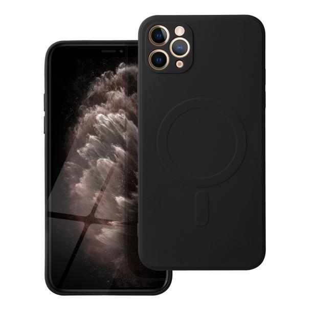 Futerał do iPhone 11 PRO MAX Silicone Mag Cover zgodny z MagSafe czarny