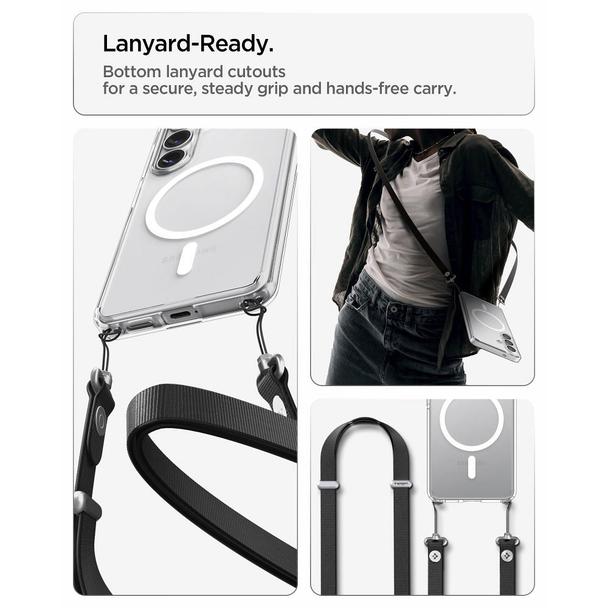 SPIGEN futerał ULTRA HYBRID MAG kompatybilny z MagSafe do S26 clear / white