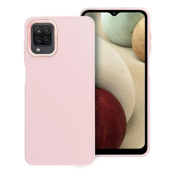 Futerał do Samsung A12 / M12 Frame pudrowy róż