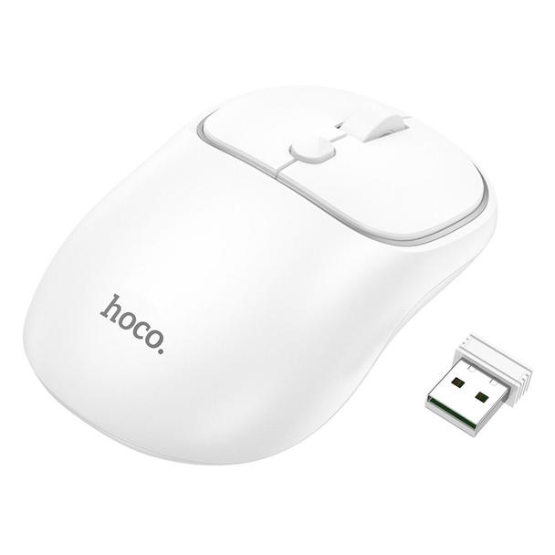 Myszka bezprzewodowa Hoco 2,4G 1600 dpi GM25 biała